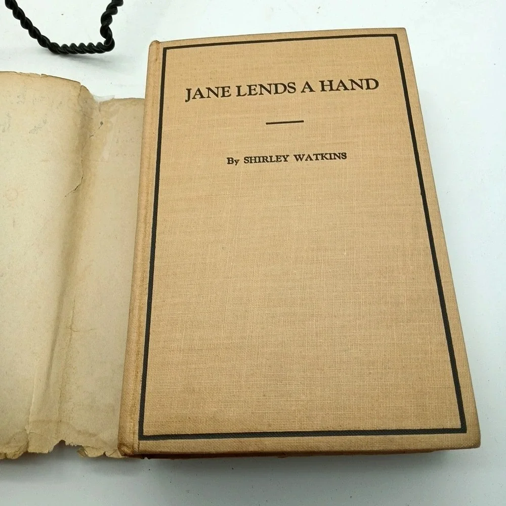 Jane‎ Lends A Hand by Shirley Watkins 1923 Antique Hardcover w Dust Jacket